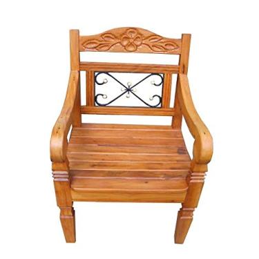 Imagem de Poltrona Rústica Minerva em Madeira de Demolição e Ferro - Cód 1346