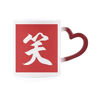 Imagem de Canecas Divertidas Sensíveis ao Calor com Personagem Chinês Laugh China Caneca Vermelha Muda de Cor