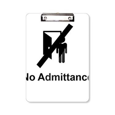 Imagem de Placa de apoio com símbolo de aviso sem admittance A4