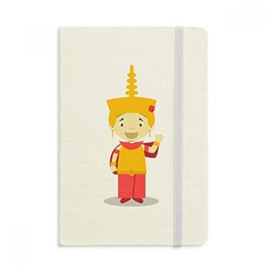 Imagem de Caderno de desenho do Camboja com capa dura em tecido oficial da Yellow Hat