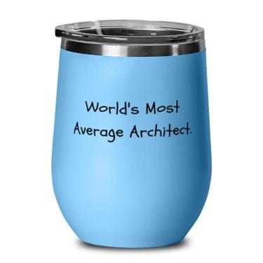 Imagem de Taça de vinho útil para arquitetos, arquiteto mais médio do mundo, perfeita para homens e mulheres, aniversário