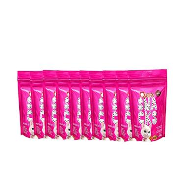 Imagem de KIT 10 Snack Quatree Nuggets Petisco Para Gatos Bola De Pelo Sabor Frango – 60g