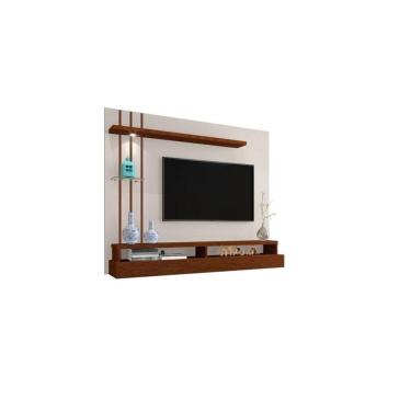 Imagem de Painel Eros 1.60 Off White / Canela - Carmolar Móveis