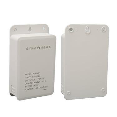 Imagem de Adaptador PoE do Módulo de Fonte de Alimentação, Adaptador Power Over Ethernet do Divisor PoE, Saída de Alta Potência de Transmissão Estável à Prova D'água, Caixa Divisora ​​PoE