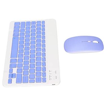 Imagem de Mouse com teclado de 25 cm, conjunto de teclas compostas para tablet (roxo)
