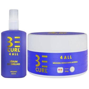 Imagem de Máscara Hidratante Intensa 250g e Sérum 60ml Be Curl 4ALL