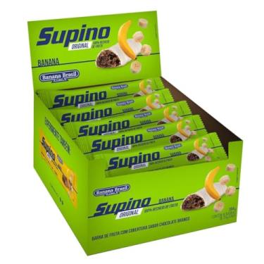 Imagem de Banana Brasil Barra De Frutas Original Banana Branco Com 16 Unidades De 24G