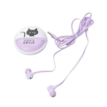 Imagem de HEMOTON Fones De Ouvido Fone De Ouvido Roxo Desenho Animado