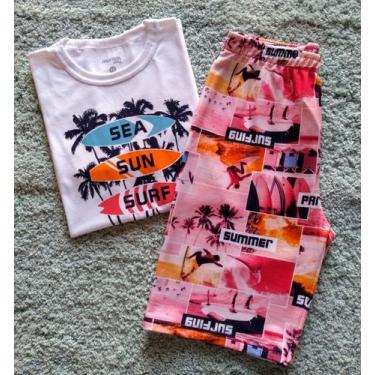 Imagem de Conjunto Infantil Masculino Camiseta + Bermuda Marisol Play