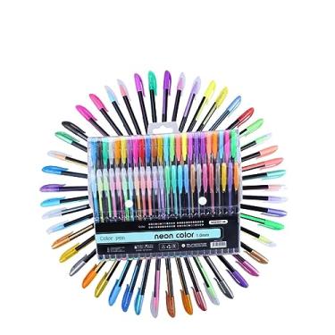 Imagem de Parliky 48 Pacotes canetas de gel caneta gel canetinha para colorir caneta de desenho venha caneta gel de caneta de cor caneta colorida ponta fina caneta para colorir