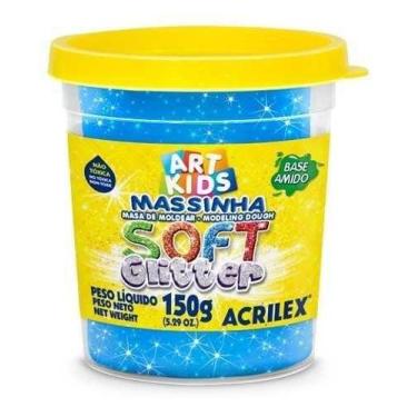 Imagem de Massinha Soft Glitter C/6 150G Acrilex Art Kids