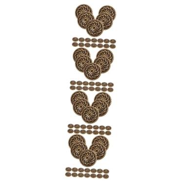 Imagem de VILLCASE 80 Peças Fivela Metálica Costurada à Mão Botões De Roupas De Casaco Botões Para Costura Botões De Haste Para Artesanato Botões De Roupas Diy Decorações Suéter Liga De Zinco