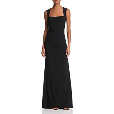 Imagem de Adrianna Papell Vestido feminino de jérsei sem mangas, Preto, 48
