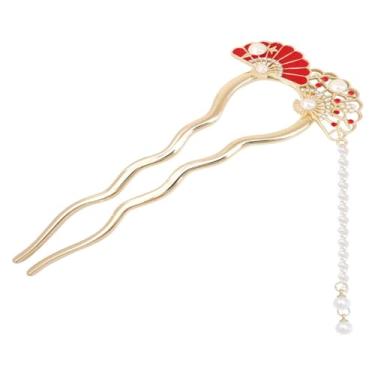 Imagem de Gancho de cabelo antigo com borla Hanfu em forma de U estilo chinês