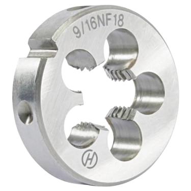 Imagem de Matriz redonda Aceteel 9/16" - 18 UNF, matriz de rosca para máquina da mão direita 9/16" x 18 UNF
