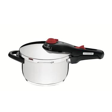 Imagem de Panela Pressão Aço Inox 4 Tramontina Polida 22 Cm