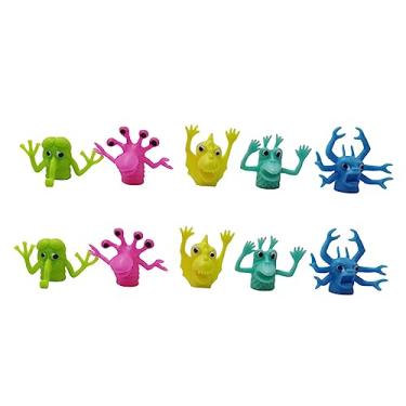Imagem de FAVOMOTO 10 Peças Berços De Dedo Monstro Contando Histórias De Criatura De Dedo Brinquedos Alienígenas Assustadores Brinquedo De Pequena Fera Criaturas De Dedo Brinquedos Capa De Dedo