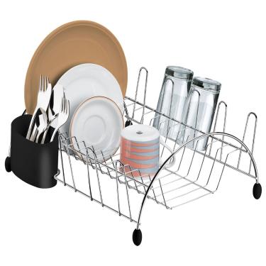 Imagem de Escorredor de Louças para 13 Pratos Utimil em Aço Cromado