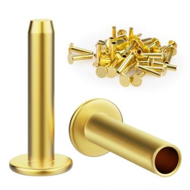 Imagem de Rebites de talheres para casa de estar 5/16" x 5/8" para fazer facas de alfinete de latão 12 conjuntos