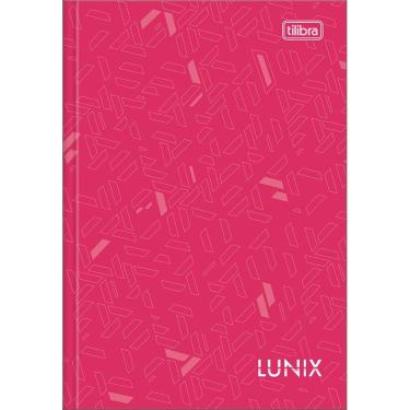 Imagem de Caderno Brochura Capa Dura 1/4 Lunix 80 Folhas Cores Roxo, Rosa, Azul e Preto