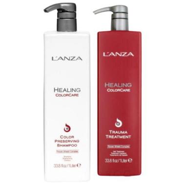 Imagem de Kit Lanza Healing Colorcare Shampoo 1L E Trauma 1L - Lanza
