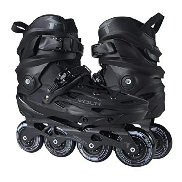 Imagem de Patins Traxart Volt + 2.0 Preto Inline Freestyle - 80mm ABEC-9