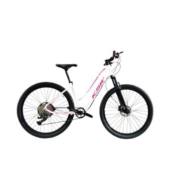 Imagem de Bicicleta Aro 29 KSW Sunny 1x12v Velocidades Freios Hidráulicos,17,Branco Rosa