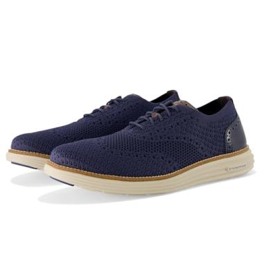 Imagem de Cole Haan Originalgrand Remastered Stitchlite Longwing masculino, Azul marinho/chocolate escuro/forro prateado, 42