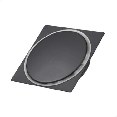 Imagem de Olimar Ralo Quadrado Banheiro Inox Preto 15x15 Black Matte