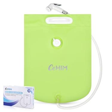 Imagem de Saco de água para chuveiro de cabeceira - Saco de chuveiro portátil de 2,9 GL para lavar o cabelo na cama. Use com lavatório de xampu inflável, lavatório de cabelo inflável, banheira inflável para