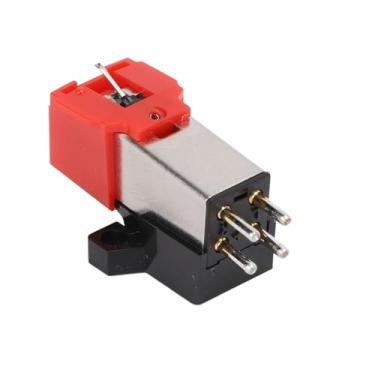 Imagem de Cartucho Magnético AT91R, Cartucho Fonográfico AT91R para Fonógrafo LP3, Peças de Reposição de Toca-discos Móveis de Cartucho Magnético Duplo, Agulha Fonográfica Magnética