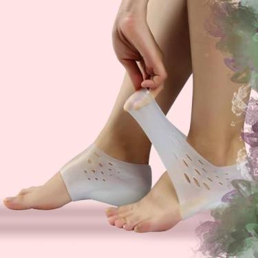 Imagem de Palmilha Ortopédica de Silicone Fascite Plantar Esporão de Calcâneo