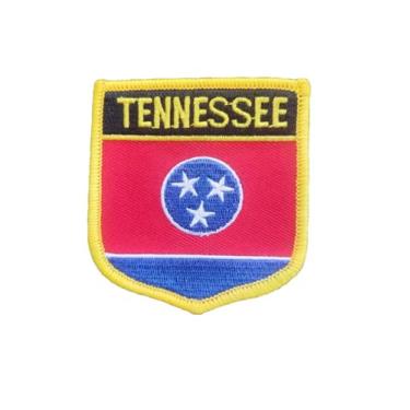 Imagem de Ruoming 1 PÇ Patch de bandeira do Tennessee, bordado a ferro ou costurado, tático, militar, bandeira do estado nacional (Tennessee)
