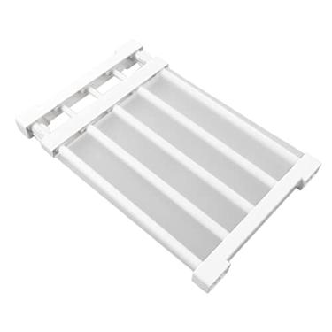 Imagem de Prateleira de Tensão de Armário DIY, Rack de Guarda-roupa Expansível Prateleira de Tensão de Armário Divisora ​​de Prateleiras Separadoras de Guarda-roupa Expansível Rack de