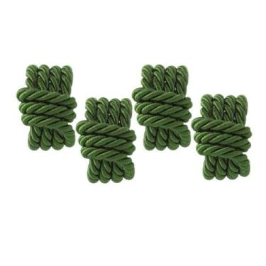 Imagem de Conjunto Anel Argola de Guardanapo Trance 4 Pcs Olive Verde Copa e Cia