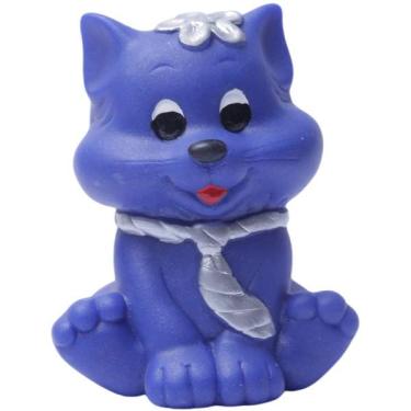 Imagem de Brinquedo de Vinil Gatinho Azul para Cães - Tam. Único