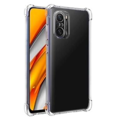 Imagem de Capa Capinha Com Bordas Anti Impacto Para Poco F3 Tela de 6,67 Polegadas (Bluepink)