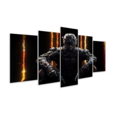 Imagem de Genérico Quadro Decorativo 5 peças Black Ops Call of Duty