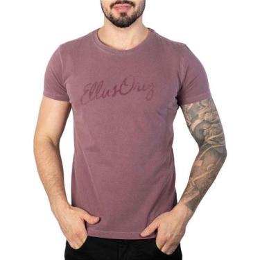 Imagem de Camiseta Ellus Cotton Washed Bordô