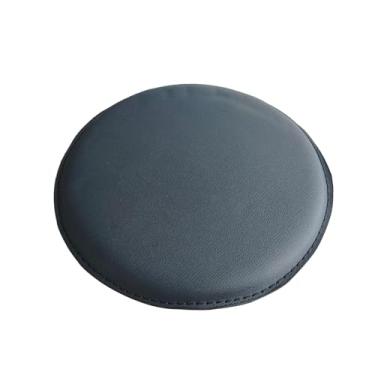 Imagem de Gralara Substituição de Assento de Banco de Bar Redondo Padrão à Prova D'água Almofada de Banco de Bar Assento Superior Somente para Clube Casa Loja de Beleza, Preto