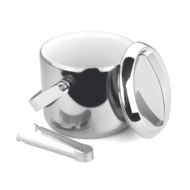 Imagem de Balde Térmico Para Gelo Com Pinça 1 L Forma Inox 807910