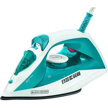 Imagem de Ferro de Passar a Vapor Black+Decker FX2100 127V Azul/Branco - BLACK D