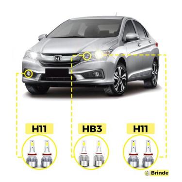 Imagem de Kit Ultra Led Honda City 2017/2020 20000 Lúmens 6500k - Fx Automotive