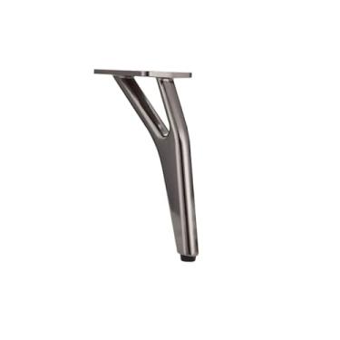 Imagem de Light luxury metal furniture cabinet feet, suitable for TV cabinets, sofas, bedside tables, versatile style, stable and non-slip, sturdy and durable（4ps）(Gray,9.8cm/3.85in*15cm/5.9in)