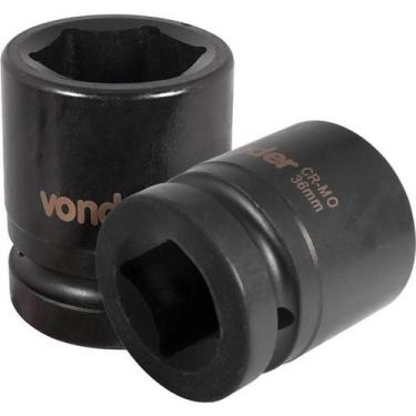 Imagem de Soquete Sextavado de Impacto Encaix 1" 36mm Aço Cromo Vonder
