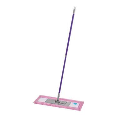 Imagem de Mop Lustra Pisos Base Articulada E Cabo Extensível Casamia, Rosa