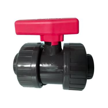 Imagem de Válvula De Esfera Dupla União Solda PVC-U F/F SCH80 2'' - Aquaplastic