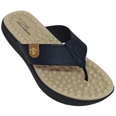 Imagem de Sandália Tamanco Modare Ultra Conforto Feminina Ortopédica, Preto, Cam