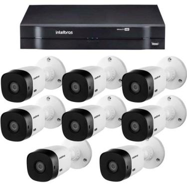 Imagem de Kit Intelbras 8 Câmeras HD 720p VHL 1120 B + DVR Intelbras 8ch Full hd