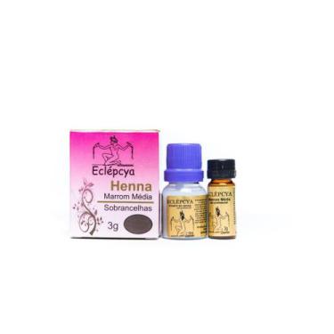 Imagem de Henna Sobrancelhas Eclépcya Marrom média 3g